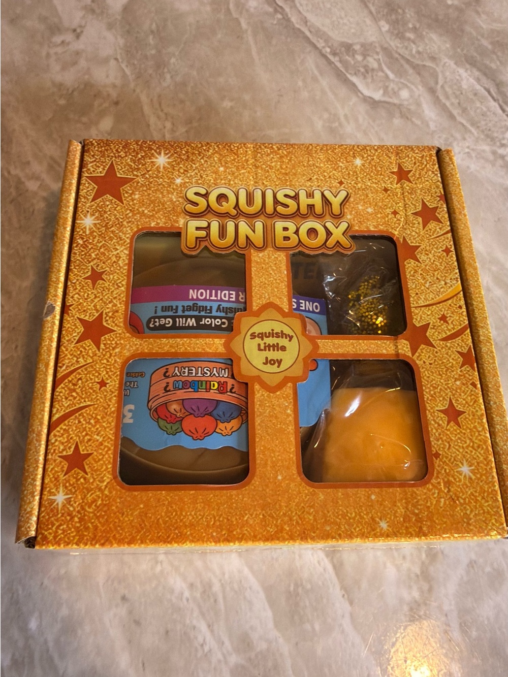 Squishy Fun Box Kids Toy Set - Orange